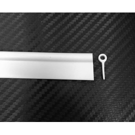 A.A 1/4" Hollow Bead Welt Vinyl Trailer RV Cabinet Wall Corner Gimp Trim (25 ft, White)