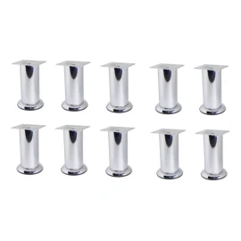 Herrajes Guerrero Pata Para Mueble O Sala 10 Cm De Altura - 10 Piezas