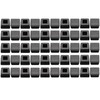 50pcs 1inch Steel Pipe Plastic Plug Pipe Tubing End Cap