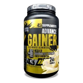 Ganador de Masa Muscular Advance Gainer de 43 Supplements Vainilla 2 kg                                                                               