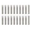 sourcing map Pack of 20 Knurled Head Flat Bevelled End