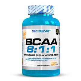 BCAA Ultra Tablets - 150 Tablets with High Dose - With Vitamin B1 and B6 - Leucine, L-Isoleucine, L-Valine - Branched Chain Essential Amino Acids (150 Tablets)