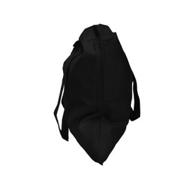 Cotton Bags for Grocery, Plain Tote Bags to Decorate, eco-friendly Canvas Tote Bags made with Premium Quality 100% Cotton Fabric Are Reusable Blank - Size 38x42cm+70cm long Handle (Pack of 5-Black)