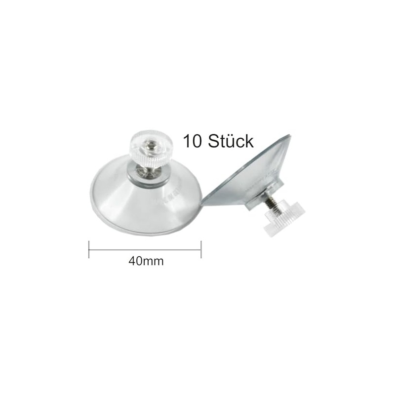Vakuplastic Suction Cup Diameter 40 mm with M4 Thread V2A