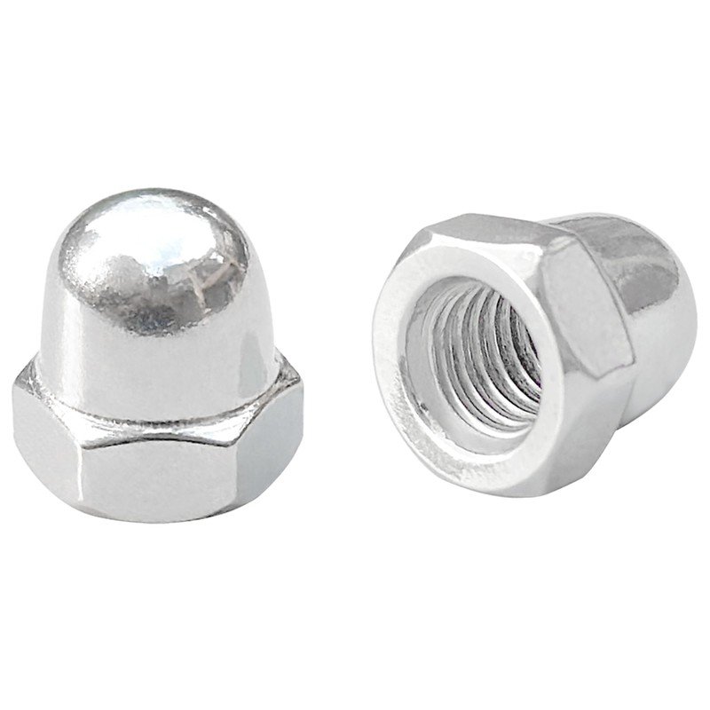 100 PCS Stainless Steel Dome Cap Nuts, Hex Acorn Nut