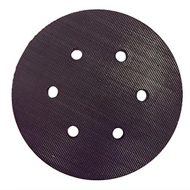 Superior Pads and Abrasives RSP37 6 inch Diameter 6 Vacuum Holes with 5/16 inch-24 Threaded Shaft Hook and Loop Sander Pad Replaces Porter Cable 18001