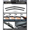Replacement for Jeep Renegade 2015-2023 Silent Wipers -FAPIUO Front and