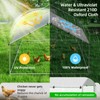 Chicken Coop Large Metal Hen Run Poultry Cage with Water-Resident