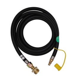 Meter Star 12 Ft Quick Connect Liquid Propane Hose for RV to Hook Up Portable Camping BBQ Grill,Quick-Change Connection Convert to 3/8“ Female Flare Hose for 1lb Tank Regulator