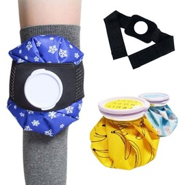 Conveniently portable ice pack fixation band anywhere 6 inch ice pack - pink zebra 3ea