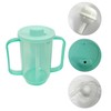 FakeFace Leak-proof drinking cup, seniors, adults, sippy cup, 2 handles,