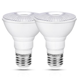 Flaspar PAR20 LED Flood Light Bulb 5000K Daylight White Dimmable Outdoor, 75W Equivalent 8W PAR20 Bulbs, E26 Medium Base, 60° Beam Reflector Flood Lights for Porch Lights, Patio, Garden, 2 Pack