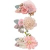 Kids Hair Clips 3Pcs Flower Bow Hair Clips Baby Girls