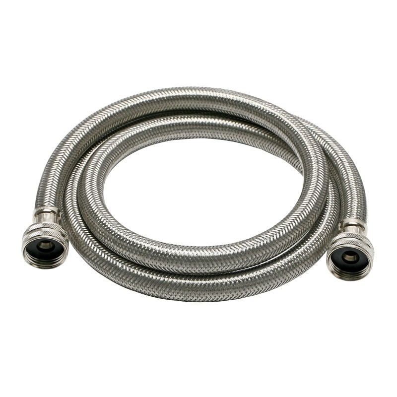 Fluidmaster B9WM48HE High Efficiency Washing Machine Connector, Braided Stainless Steel