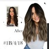 Vivien Balayage Clip-In Extensions, Ombre, Natural Black to Dark Brown