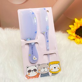 Small Cute Hair Comb,2 Piece Mini Hair Comb Set For Girls Boys Kids Fine Tooth Rat Tail Comb Portable Anti-Static Plastic Hairdressing Comb Hair Combs Gift For Wet And Dry (Blue)