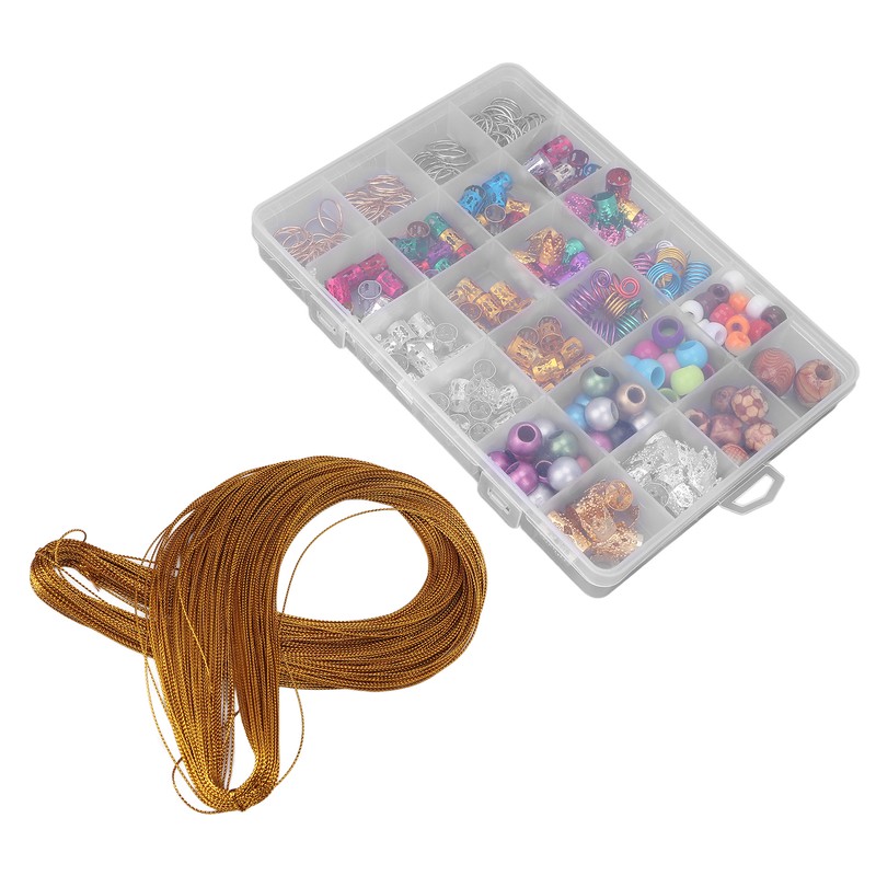 278Pcs Braid Accessories Dirty Braid Hair Ring Wig Beaded Resin