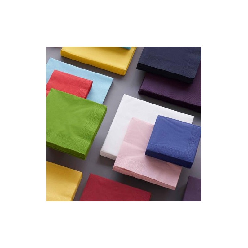 Duni Napkins, Cellulose, Dark Blue, 3-Ply, 24 x 24 cm,