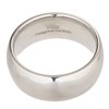 MJ Metals Jewelry Classic Mirror Polished White Tungsten Carbide 10mm