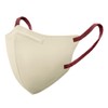 Iris Ohyama 3D Mask, Regular 5 Pieces, Pale Beige x