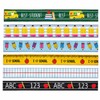 6 Rolls Back to School Wired Edge Ribbons, 24Yards x