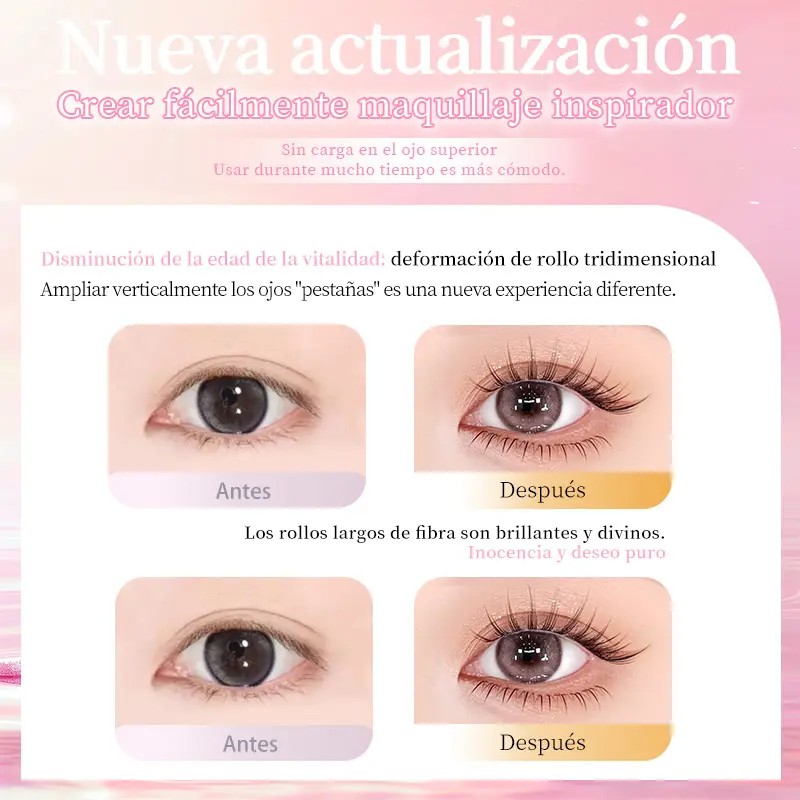 Extensiones De Pestañas, Curvatura En C, Sin Pegamento.
