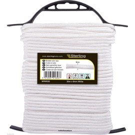 Sterling NRW630 Sterling 6mm Braided Nylon Rope 30m, White