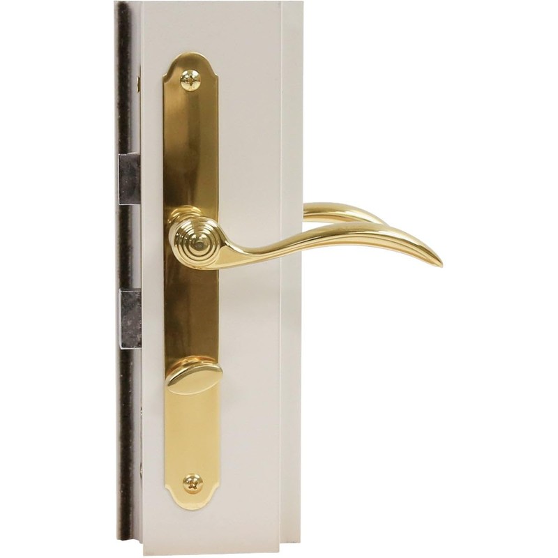 Larson Certified Storm Door Revere Mortise Brass Handle Set, Storm