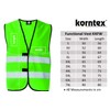 Korntex Unisex Functional Vest, Black, XL EU