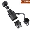 ETUKER Trailer Plug 3-Pin 2x Trailer Socket Flat Three-Pole Plug