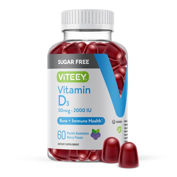Vitamin D3 Gummies | 2,000 IU (50mcg) | Sugar-Free |