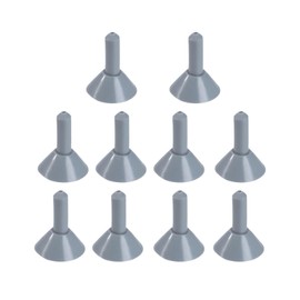 F Fityle 10Pcs Tent Poles Tips Tarp Poles Tip Covers Versatile Protector Lightning Cap for Camping Backpacking Awning Outdoor Sports