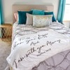 Double Creek Fleece Bible Verse Throw Blanket "For I Know