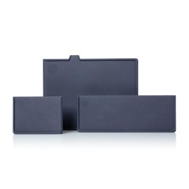 CHEF CUISINE Plastic Cutting Mats, Set of 3, 32 cm x 24 cm / 32 cm x 12 cm / 16 cm x 12 cm, the Perfect Companion for Any Kitchen, Whether Vegan or Meat