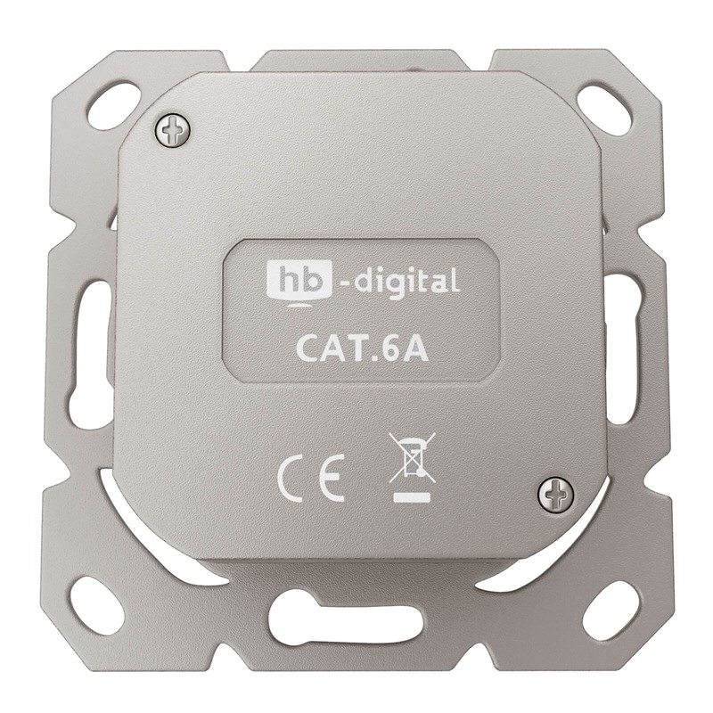 hb-digital 1x CAT 6a Network Socket LAN Socket Universal Junction