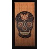 Bamboo Beaded Curtain-Black Skull