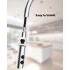 Metal Pull Down Kitchen Faucet Head Replacement with 15 Adapters,