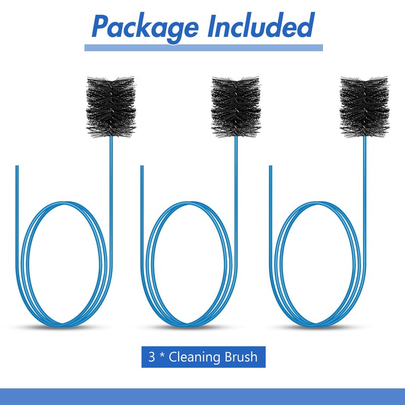 3 Pcs Condensate Trap Flexible Drain Brush, 48 Inch AC