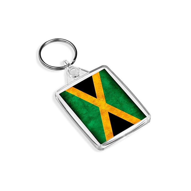 Jamaican Flag Jamaica Country Keyring - IP02 - Patriotic 14366