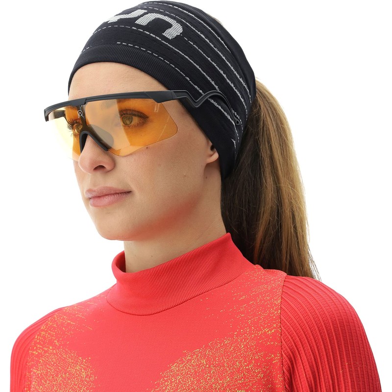 UYN Unisex Rapid Head Band, Black/Pearl Grey