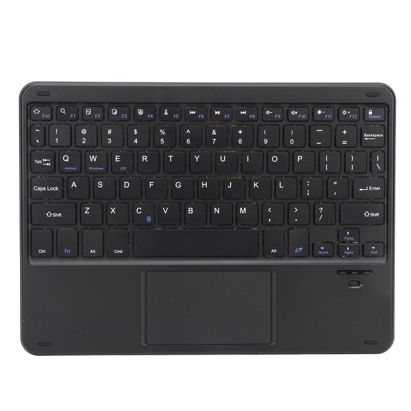 Wireless BT Keyboard Case Magnetic Connection Black USB C Charging