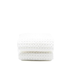 Italic Sedona Waffle Hand Towels – 410 GSM 100% Cotton, Set of 2, Lightweight, Quick-Drying & Textured Towels, White