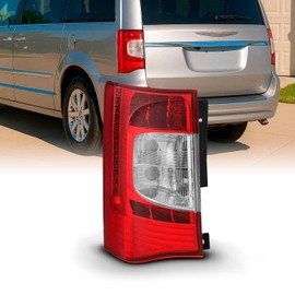 AKKON - For 2011 2012 2013 2014 2015 2016 Chrysler Town & Country Red Clear Driver LH Left Side LED Tail Light