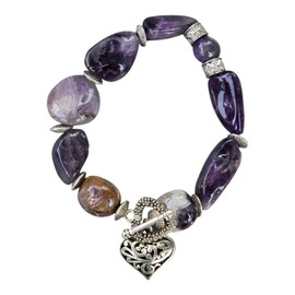 BlueRica Mother Gift Bracelet with Sentimental Message Velvet Pouch - Milestone Collection, One Size, Cotton, no gemstone