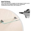 HERKINDNESS Glass Shelf Support Wall Bracket 2 Pieces or One