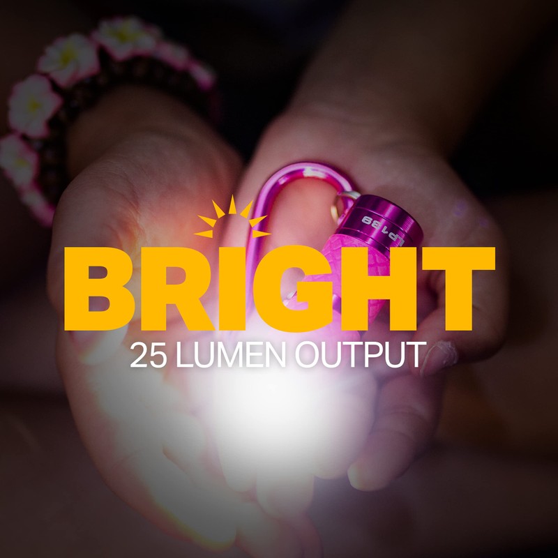 LUX-PRO LP139 Glow-in-the-Dark Key Chain LED Flashlight (16 Pack)