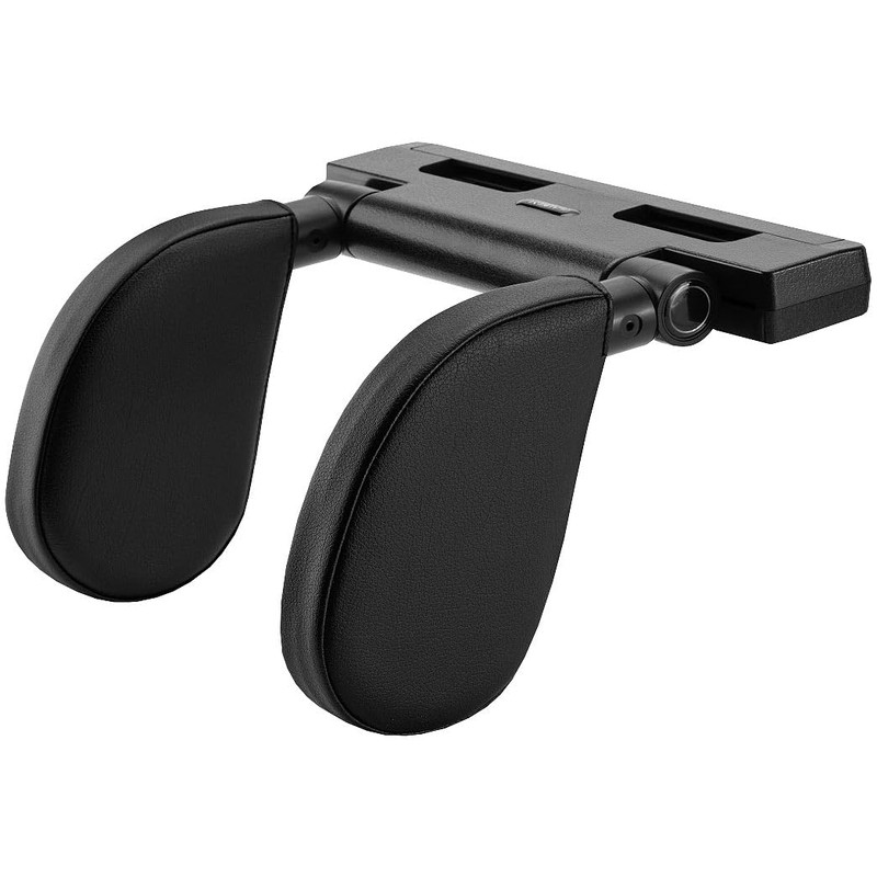 Lescars Car Headrest: Universal Car Headrest with Memory Foam, Individually