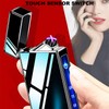 Plasma Dual Arc Lighter,USB Rechargeable Lighter with LED Battery Indicator