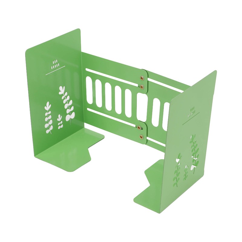Bookends Green Medium Size 5 to 9in Retractable Design High