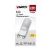 Satco S12330-2 Watt T4 LED Bulb, G9 Base, Frost Finish,